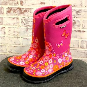 Bogs floral kids boots